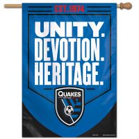 San Jose Earthquakes Vertical Flag 28" x 40"