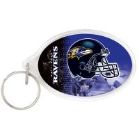 Baltimore Ravens Acrylic Key Ring Carded Oval