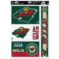 Minnesota Wild Multi Use Decal 11" x 17"