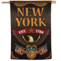 State / New York Vertical Flag 28" x 40"