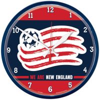 New England Revolution WE ARE NEW ENGLAND Round Wall Clock 12.75"