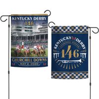 Kentucky Derby Garden Flags 2 sided 12.5" x 18"