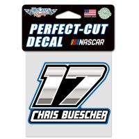 Chris Buescher Perfect Cut Color Decal 4" x 4"