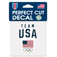 USOC Team USA Logo Perfect Cut Color Decal 4" x 4"