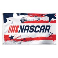 NASCAR Logo / Patriotic Flag - Deluxe 3' X 5'