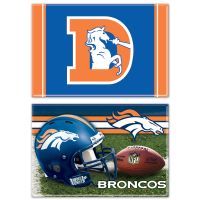 Denver Broncos Rectangle Magnet, 2pack 2" x 3"