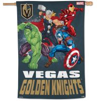 Vegas Golden Knights / Marvel (c) 2021 MARVEL Vertical Flag 28" x 40"