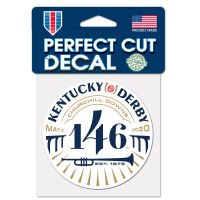 Kentucky Derby Perfect Cut Color Decal 4" x 4"