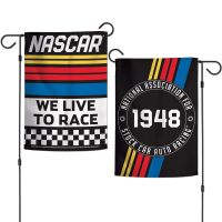 NASCAR Logo Garden Flags 2 sided 12.5" x 18"