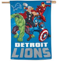 Detroit Lions / Marvel (C) 2021 Marvel Vertical Flag 28" x 40"