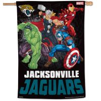 Jacksonville Jaguars / Marvel (C) 2022 Marvel Vertical Flag 28" x 40"