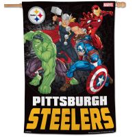 Pittsburgh Steelers / Marvel (C) 2021 Marvel Vertical Flag 28" x 40"