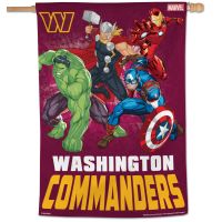 Washington Commanders / Marvel (C) 2022 Marvel Vertical Flag 28" x 40"