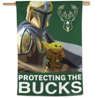 Milwaukee Bucks / Star Wars mandalorian Vertical Flag 28" x 40"