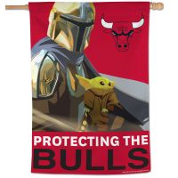 Chicago Bulls / Star Wars mandalorian Vertical Flag 28" x 40"