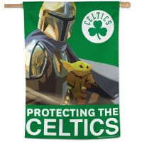 Boston Celtics / Star Wars mandalorian Vertical Flag 28" x 40"