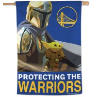 Golden State Warriors / Star Wars mandalorian Vertical Flag 28" x 40"