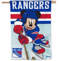 New York Rangers / Disney Vertical Flag 28" x 40"