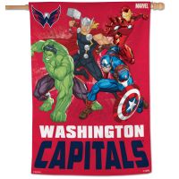 Washington Capitals / Marvel (c) 2021 MARVEL Vertical Flag 28" x 40"