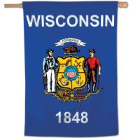 State / Wisconsin Vertical Flag 28" x 40"