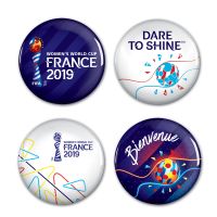 Women's World Cup Generic Button 4 Pack 1 1/4" Rnd