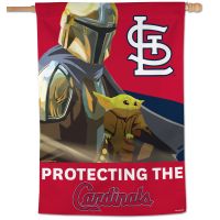 St. Louis Cardinals / Star Wars Mandalorian Vertical Flag 28" x 40"