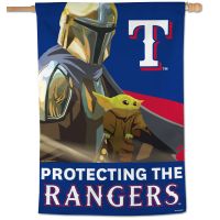 Texas Rangers / Star Wars Mandalorian Vertical Flag 28" x 40"