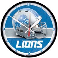 Detroit Lions HElmet Round Wall Clock 12.75"