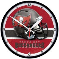 Tampa Bay Buccaneers Round Wall Clock 12.75"