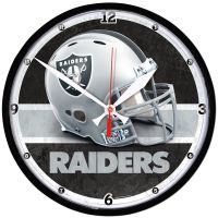 Las Vegas Raiders Round Wall Clock 12.75"