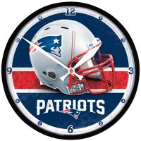 New England Patriots Round Wall Clock 12.75"