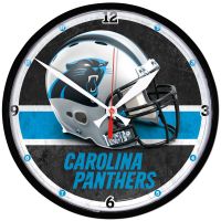 Carolina Panthers Round Wall Clock 12.75"