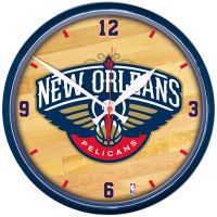 New Orleans Pelicans Round Wall Clock 12.75"