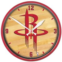 Houston Rockets Round Wall Clock 12.75"