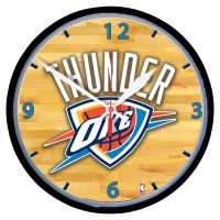 Oklahoma City Thunder Round Wall Clock 12.75"