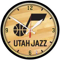 Utah Jazz Round Wall Clock 12.75"