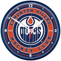 Edmonton Oilers Round Wall Clock 12.75"