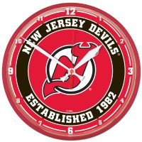 New Jersey Devils Round Wall Clock 12.75"