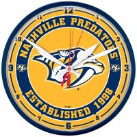 Nashville Predators Round Wall Clock 12.75"