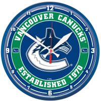 Vancouver Canucks Round Wall Clock 12.75"