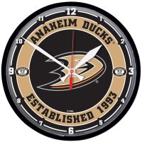 Anaheim Ducks Round Wall Clock 12.75"