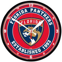 Florida Panthers Round Wall Clock 12.75"