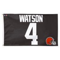 Cleveland Browns Flag - Deluxe 3' X 5' Deshaun Watson