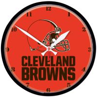 Cleveland Browns Helmet Round Wall Clock 12.75"