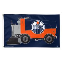 Edmonton Oilers Zamboni NHL zamboni Flag - Deluxe 3' X 5'