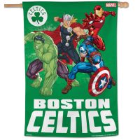 Boston Celtics / Marvel (C) 2021 Marvel Vertical Flag 28" x 40"