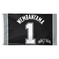 San Antonio Spurs Flag - Deluxe 3' X 5' Victor Wembanyama