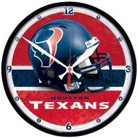 Houston Texans Round Wall Clock 12.75"