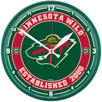 Minnesota Wild Round Wall Clock 12.75"