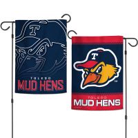 Toledo Mud Hens FADE Garden Flags 2 sided 12.5" x 18"